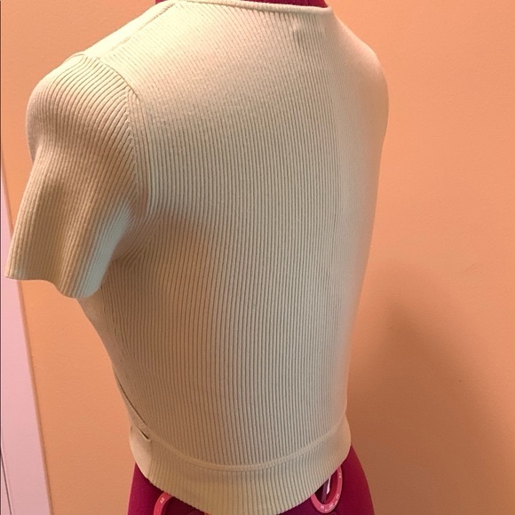 Artizia Little Moon All Tied Up Soft Green Ribbed Top - Picture 6 of 11